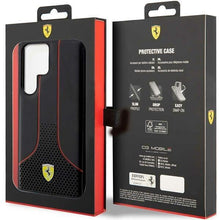 Заредете изображение във визуализатора на галерията – Ferrari FEHCS23LPCSK S23 Ultra S918 black/black hardcase Perforated 296 P

