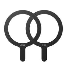Заредете изображение във визуализатора на галерията – ESR HALOLOCK MAGSAFE UNIVERSAL MAGNETIC RING 2-PACK BLACK
