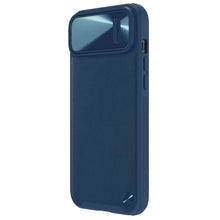 Заредете изображение във визуализатора на галерията – Nillkin CamShield Leather S Case iPhone 14 cover with camera cover blue

