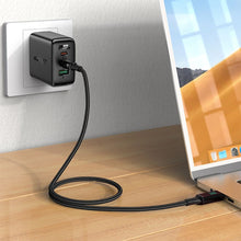 Заредете изображение във визуализатора на галерията – Acefast cable type c to type c 5a pd100w lcd c6-03 2m black
