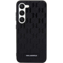 Заредете изображение във визуализатора на галерията – Karl Lagerfeld KLHCS23MSAKLHPK S23+ S916 hardcase black/black Saffiano Mono Metal Logo

