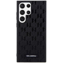 Заредете изображение във визуализатора на галерията – Karl Lagerfeld KLHCS23LSAKLHPK S23 Ultra S918 hardcase black/black Saffiano Mono Metal Logo
