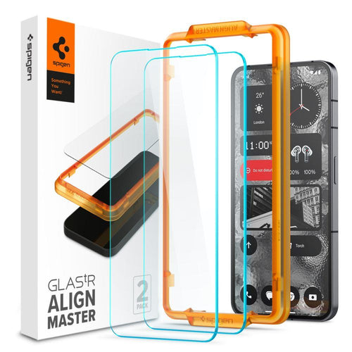 TEMPERED GLASS Spigen ALM GLAS.TR 2-PACK NOTHING PHONE 2 CLEAR