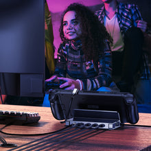 Заредете изображение във визуализатора на галерията – Choetch M52 HUB for Steam Deck USB-C - USB-C PD/USB-A/HDMI/RJ45 - Gray

