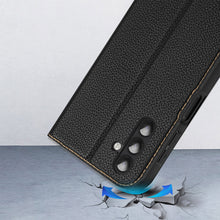 Заредете изображение във визуализатора на галерията – Dux Ducis Skin X2 case Samsung Galaxy A14 5G flip case wallet stand black
