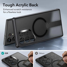 Заредете изображение във визуализатора на галерията – ESR Flickstand Boost Halolock Case for Samsung Galaxy S24 Ultra - Transparent and Black
