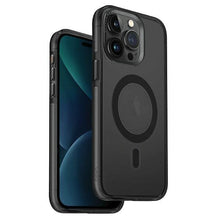 Заредете изображение във визуализатора на галерията – Uniq Calio iPhone 15 Pro 6.1" case Magclick Charging gray/smoked gray
