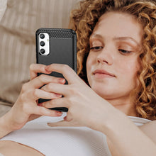Заредете изображение във визуализатора на галерията – Carbon Case case for Realme 10 Pro flexible silicone carbon cover black
