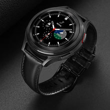 Заредете изображение във визуализатора на галерията – Dux Ducis Leather Strap Strap For Samsung Galaxy Watch / Huawei Watch / Honor Watch (20mm band) Leather Wristband Dark Brown (Business Version)
