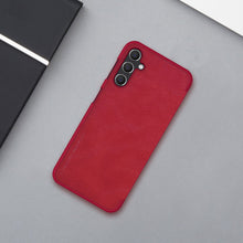 Заредете изображение във визуализатора на галерията – Nillkin Qin Leather case leather case with a flap wallet red
