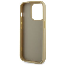 Заредете изображение във визуализатора на галерията – Original Case GUESS Rhinestone Triangle hardcase GUHCP14XHDGTPD for Iphone 14 Pro gold
