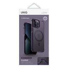 Заредете изображение във визуализатора на галерията – Uniq Combat case iPhone 14 Pro Max 6.7" Magclick Charging purple/fig purple
