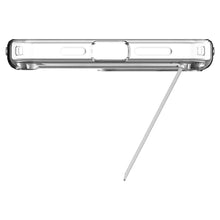 Заредете изображение във визуализатора на галерията – Spigen Ultra Hybrid S MagSafe case with stand for iPhone 15 Pro - transparent
