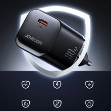 Заредете изображение във визуализатора на галерията – Joyroom JR-TCF07EU Speed ​​Series 30W USB-C PD/QC/AFC/FCP wall charger - black
