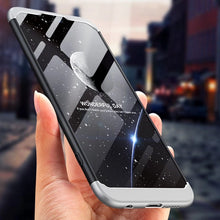 Заредете изображение във визуализатора на галерията – GKK 360 Protection Case Front and Back Case Full Body Cover Huawei P20 Lite black
