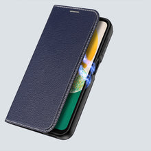 Заредете изображение във визуализатора на галерията – Dux Ducis Skin X2 case Samsung Galaxy A14 5G flip case wallet stand blue
