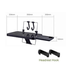 Заредете изображение във визуализатора на галерията – Car steering wheel tray and seat back tray table 2in1 for laptop food drink hm-1504b - TopMag
