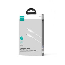 Заредете изображение във визуализатора на галерията – Joyroom Multi-Color Series SA34-CC3 USB-C / USB-C Cable 60W Fast Transfer 1m - White
