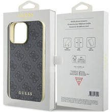 Заредете изображение във визуализатора на галерията – Guess 4G Charms Collection case for iPhone 15 Pro Max - gray
