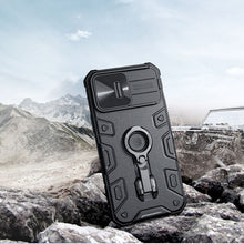 Заредете изображение във визуализатора на галерията – Nillkin CamShield Armor Pro Magnetic Case iPhone 14 Pro Magnetic MagSafe Cover with Camera Cover Dark Green
