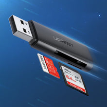 Заредете изображение във визуализатора на галерията – Ugreen CM264 USB 3.0 SD/TF card reader - black
