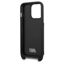 Заредете изображение във визуализатора на галерията – Karl Lagerfeld KLHCP13LSAKHPK iPhone 13 Pro / 13 6.1&quot; Hardcase Saffiano Metal Karl Head
