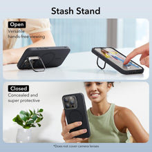 Заредете изображение във визуализатора на галерията – ESR CLOUD KICKSTAND HALOLOCK MAGSAFE IPHONE 15 PRO BLACK
