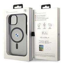 Заредете изображение във визуализатора на галерията – BMW IML Signature MagSafe case for iPhone 15 Plus / 14 Plus - black
