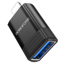 Заредете изображение във визуализатора на галерията – Borofone Adapter BV18 - Lightning to USB - black
