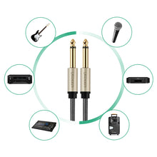Заредете изображение във визуализатора на галерията – Ugreen cable mono TS jack 6.35mm - jack 6.35mm 5m gray (AV128)
