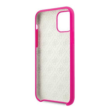 Заредете изображение във визуализатора на галерията – Guess GUHCN58LS4GFU iPhone 11 Pro fuksja/fuchsia hard case Silicone 4G Tone On Tone
