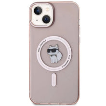 Заредете изображение във визуализатора на галерията – Karl Lagerfeld IML Choupette MagSafe case for iPhone 15 Plus - pink
