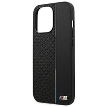 Заредете изображение във визуализатора на галерията – Case BMW BMHCP13XTRTBK iPhone 13 Pro Max 6.7" black/black hardcase M Collection Triangles

