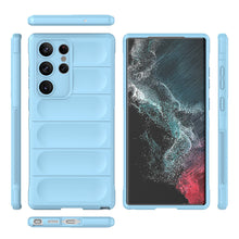 Заредете изображение във визуализатора на галерията – Magic Shield Case for Samsung Galaxy S23 Ultra flexible armored cover light blue
