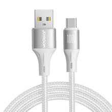 Заредете изображение във визуализатора на галерията – Joyroom Light-Speed ​​Series SA25-AC6 USB-A / USB-C Fast Transfer Cable 100W 3m - White
