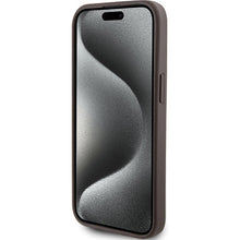 Заредете изображение във визуализатора на галерията – Original Case GUESS hardcase 4G Stripe Collection GUHCP15SG4GLBR for Iphone 13/14/15 brown
