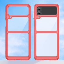 Заредете изображение във визуализатора на галерията – Outer Space Case for Samsung Galaxy Z Flip 3 cover with a flexible frame red
