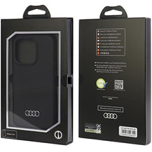 Заредете изображение във визуализатора на галерията – Original Case AUDI hardcase Silicone Case AU-LSRIP15P-Q3/D1-BK for Iphone 15 Pro black
