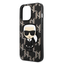 Заредете изображение във визуализатора на галерията – Karl Lagerfeld KLHCP13LPMNIKBK iPhone 13 Pro / 13 6.1" hardcase black/black Monogram Ikonik Patch
