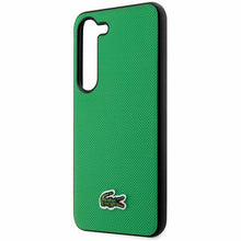 Заредете изображение във визуализатора на галерията – Original Pouch LACOSTE hardcase Iconic Petit Pique MagSafe LCHMS24MPVCN for Samsung Galaxy S24 Plus Green
