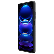 Заредете изображение във визуализатора на галерията – Nillkin Super Frosted Shield Case for Xiaomi Redmi Note 12 Pro / Poco X5 Pro 5G Cover + Phone Stand Black
