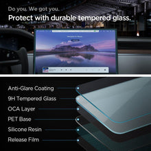 Заредете изображение във визуализатора на галерията – TEMPERED GLASS Spigen GLAS.TR "EZ FIT" TESLA MODEL X 2022 / MODEL S 2021 BLACK
