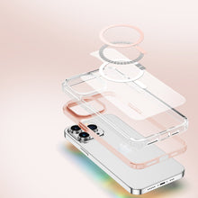 Заредете изображение във визуализатора на галерията – Dux Ducis Clin2 case for iPhone 14 Pro magnetic MagSafe cover pink

