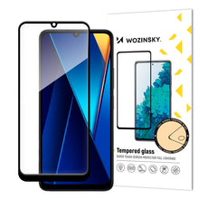 Заредете изображение във визуализатора на галерията – Wozinsky Full Glue Tempered Glass with Black Frame for Xiaomi POCO C65/Redmi 13C
