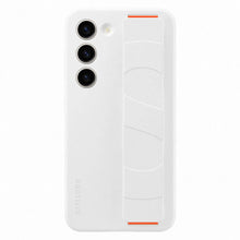 Заредете изображение във визуализатора на галерията – Samsung Silicone Grip Cover Case for Samsung Galaxy S23 silicone case with wrist strap white (EF-GS911TWEGWW)
