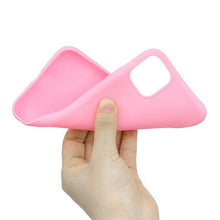 Заредете изображение във визуализатора на галерията – Silicone Case Soft Flexible Rubber Cover for iPhone 11 Pro pink

