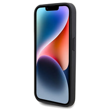 Заредете изображение във визуализатора на галерията – Original Case MERCEDES hardcase Star Pattern Leather MagSafe MEHMP15X23RGSK for Iphone 15 Pro Max Black
