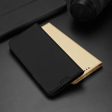 Заредете изображение във визуализатора на галерията – Dux Ducis Skin Pro Case For Realme C30 / Realme Narzo 50i Prime Cover Flip Card Wallet Stand Black
