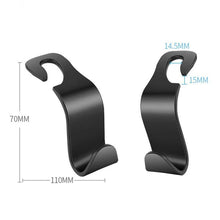 Заредете изображение във визуализатора на галерията – Hanger / hook / organizer for shopping on the headrest hm-585 black - TopMag
