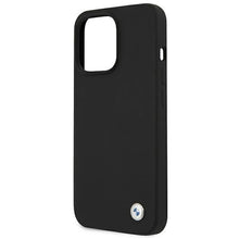 Заредете изображение във визуализатора на галерията – Case BMW BMHCP13LMSILBK iPhone 13 Pro / 13 6.1" black/black hardcase Silicone Signature
